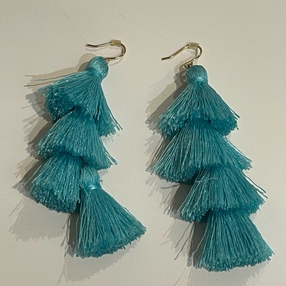 Bauble Bar Tiered Tassel Earrings